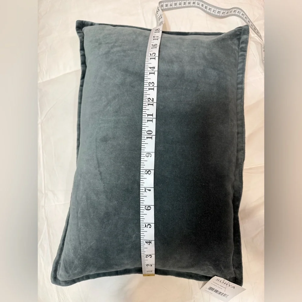 Surya Cotton Velvet Charcoal 19